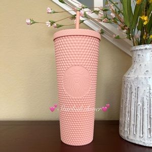 Starbucks Singapore Twinkle Matte Powder Pink Studded Tumbler